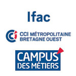 logo CCI Brest, IFAC, Campus des métiers
